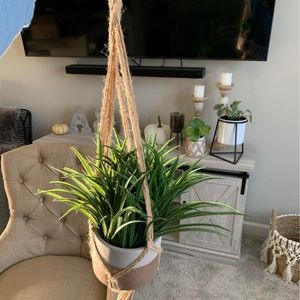 Artificial Plant Hanging Macrame